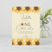 ひまわり1st誕生日パーティー 招待状 (スタンド正面)