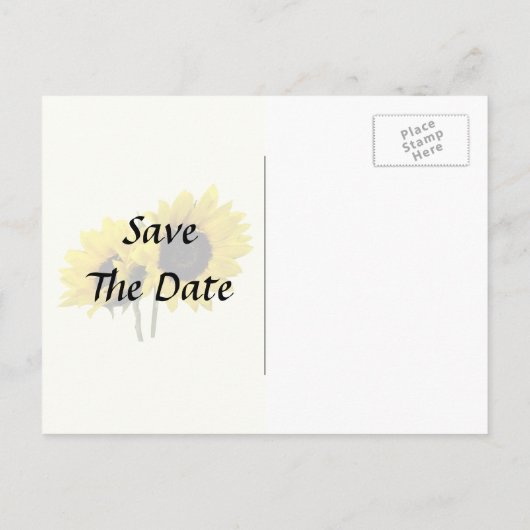 ひまわり2つ 案内ポストカード (裏面)