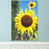 ひまわり2個 キャンバスプリント (インサイチュ (ウッドフロア))