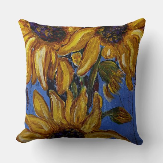 ひまわり2枕 クッション (正面)