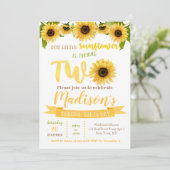 ひまわり2歳の誕生日パーティの招待状 招待状 (スタンド正面)