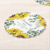 ひまわり21歳の誕生日パーティー ペーパーコースター (アングル)