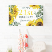 ひまわり21歳の誕生日パーティー 横断幕 (インサイチュ)