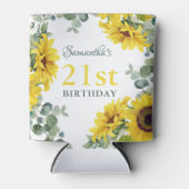 ひまわり21歳の誕生日パーティー 缶クーラー (正面)