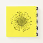 ひまわり3つ ノートブック (裏面)