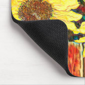 ひまわり3つ マウスパッド (コーナー)