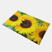 ひまわり3本 ドアマット (アングル)