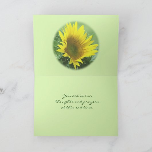 ひまわり3488任意の大事な行事カーカスタマイズド – カード (内部)