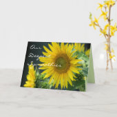 ひまわり3488任意の大事な行事カーカスタマイズド –  カード (黄色い花)