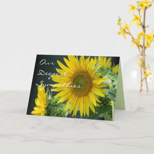 ひまわり3488任意の大事な行事カーカスタマイズド –  カード (黄色い花)