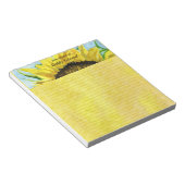 ひまわり4水彩 ノートパッド (アングル)