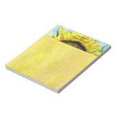 ひまわり4水彩 ノートパッド (回転)