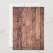 ひまわり40th誕生日ウッドフローラ大人 招待状 (裏面)