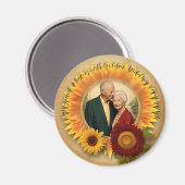 ひまわり50周年結婚記念 マグネット (正面/裏面)