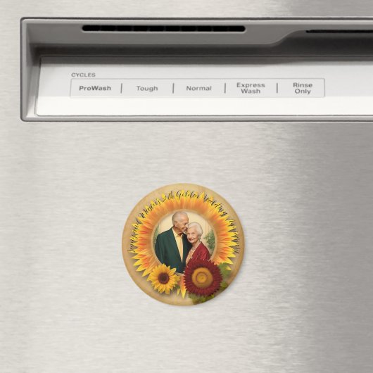 ひまわり50周年結婚記念 マグネット (インサイチュ (食洗機))