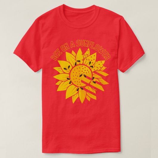 ひまわり50頭に乗る Tシャツ (デザイン正面)
