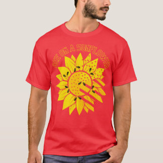 ひまわり50頭に乗る Tシャツ