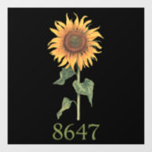 ひまわり8647 86 47微妙なアンチトランプフローラボホ ウィンドウサイン (シート)