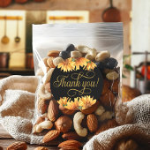 ひまわり ありがとう！ステッカー ラウンドシール