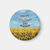 ひまわり おしゃれ エレガント 最高のママ フラワーリ マグネット (正面)