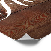 ひまわり、かぼちゃとバラ結婚のウェルカムサイン ポスター (角)