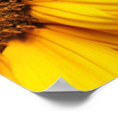 ひまわり – ひまわりカスタマイズテンプレート空白の ポスター (角)