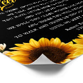 ひまわり また会うまで お別れの詩 看板 ポスター (角)