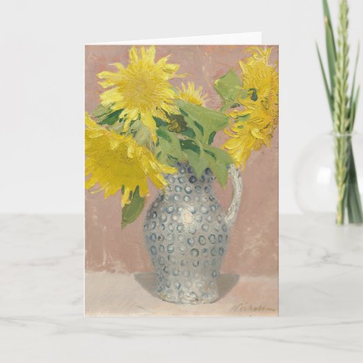 ひまわり | ウィリアム・ニコルソン カード (正面)