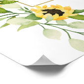 ひまわり ウェディング ウェルカム サイン (角)