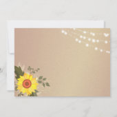 ひまわり ウェディング セーブザデート (裏面)