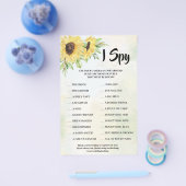 ひまわり ウェディング レセプション ゲーム カード (シングル)