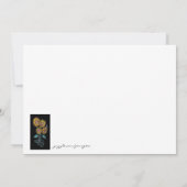 ひまわり ウクライナの民俗芸術 招待状 (裏面)