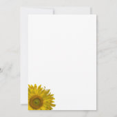 ひまわり エッジ パーティー 招待状 (裏面)