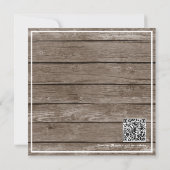 ひまわり エレガント ラスティック ウェディング セーブザデート (裏面)