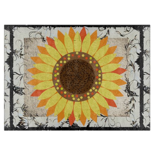 ひまわり カッティングボード (正面)