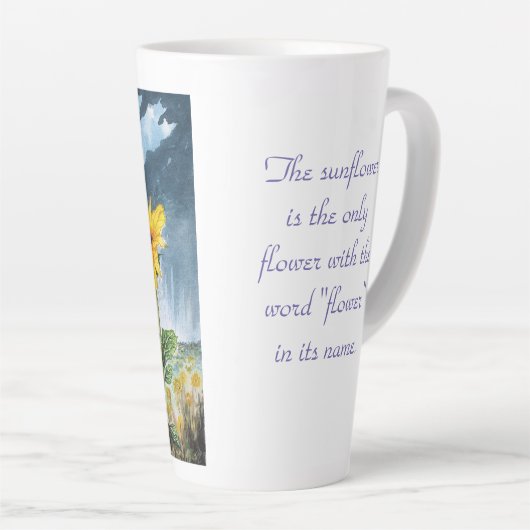 ひまわり カフェラテマグ (右アングル)