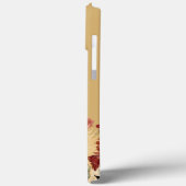 ひまわり カボチャ ワインレッドの秋の花 名前入り Case-Mate iPhoneケース (裏面 / 左)