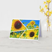 ひまわり カード (黄色い花)
