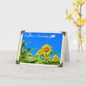 ひまわり カード (黄色い花)