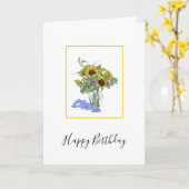 ひまわり カード (黄色い花)