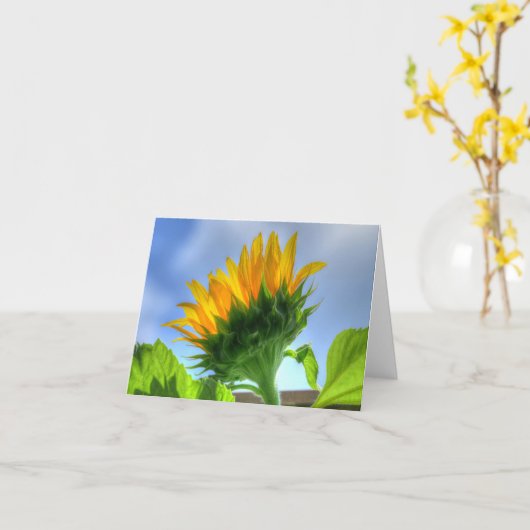 ひまわり カード (黄色い花)