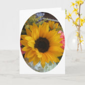 ひまわり カード (黄色い花)