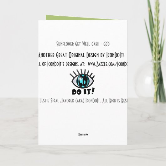 ひまわり カード (裏面)