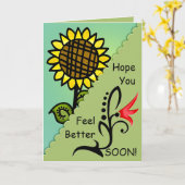 ひまわり カード (黄色い花)