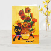 ひまわり カード (黄色い花)