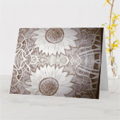 ひまわり カード (黄色い花)