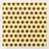 ひまわり ガラスコースター (正面)