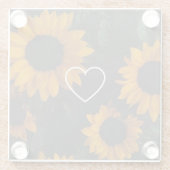 ひまわり ガラスコースター (裏面)