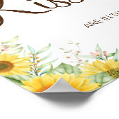 ひまわり キスの数 ブライズシャワーゲーム サイン (角)