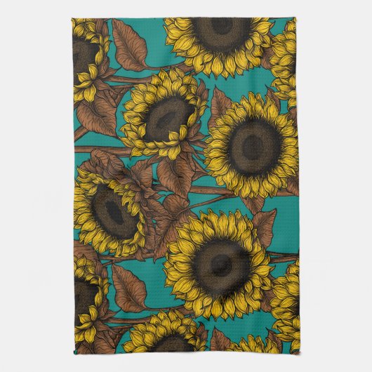 ひまわり キッチンタオル (縦)